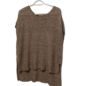 Eileen Fisher Brown Crew Neck Sweater